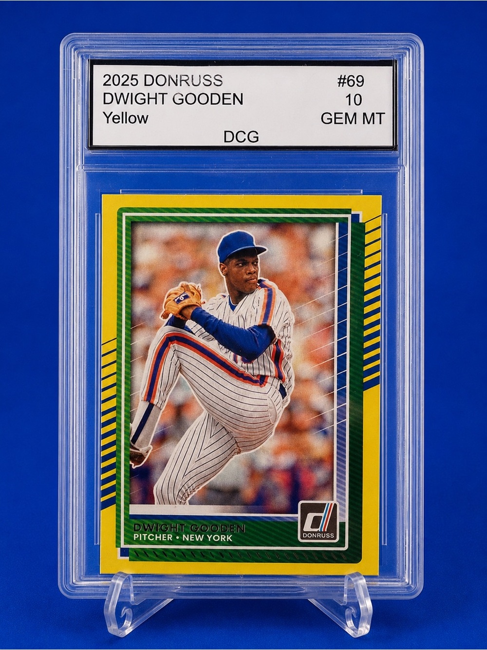 2025 Donruss Dwight Gooden Yellow Baseball Trading Card New York Mets
